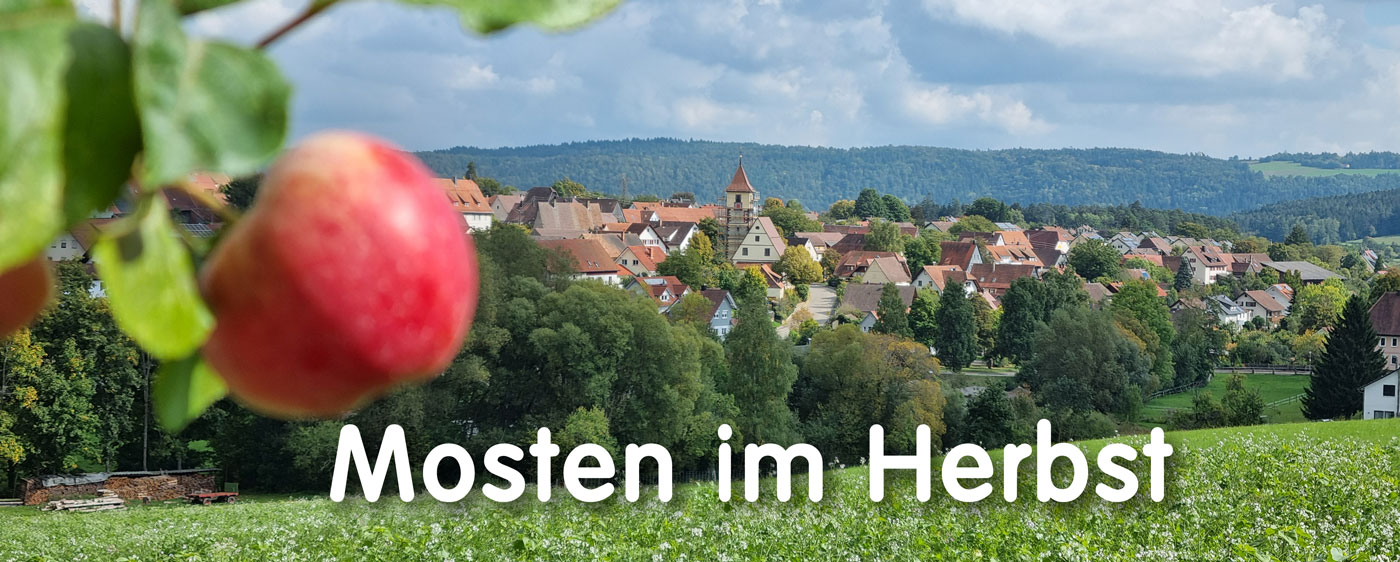 Mosten in Rotfelden im Herbst